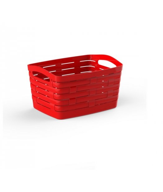 CESTA PEQUEA 7 L COLOR ROJO